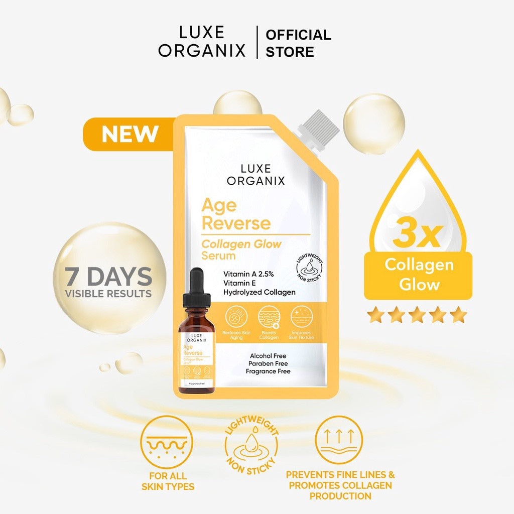 Luxe Organix Age Reverse Collagen Glow Serum Sachet 7ml