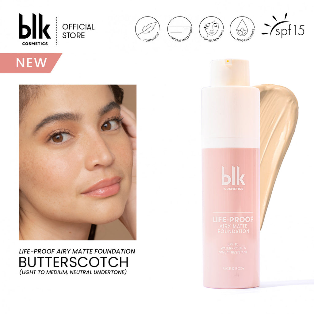 blk cosmetics Life-Proof Airy Matte Foundation Butterscotch