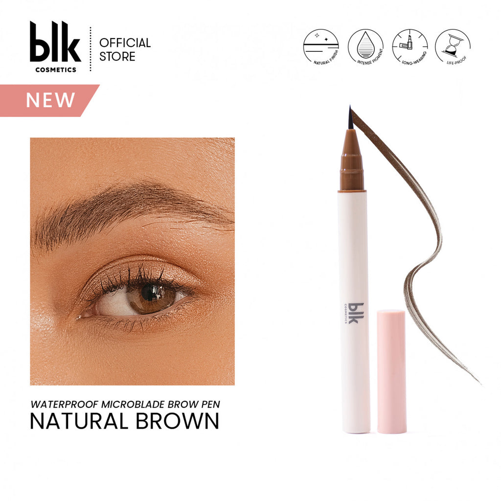 blk cosmetics Brow Waterproof Microblade Pen in Natural Brown - LOBeauty | Shop Filipino Beauty Brands in the UAE