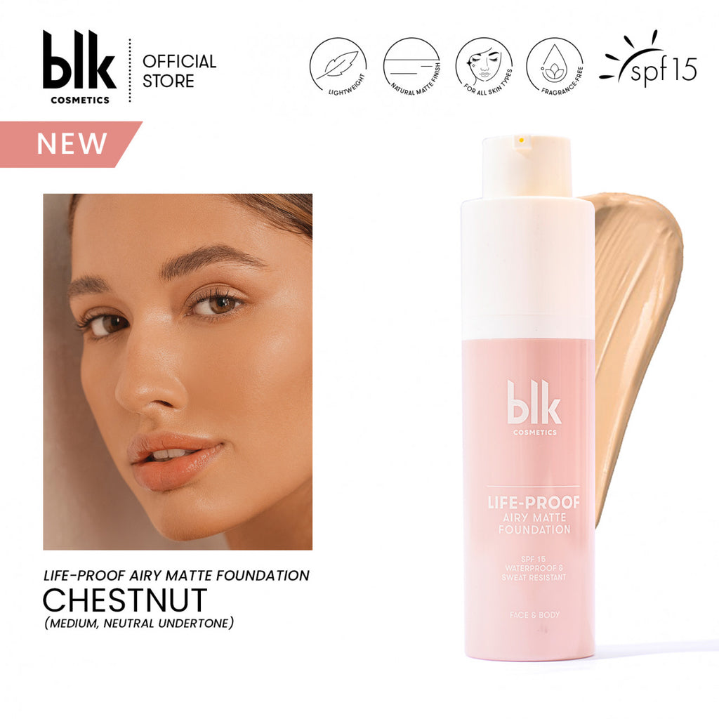 blk cosmetics Life-Proof Airy Matte Foundation Chestnut - LOBeauty | Shop Filipino Beauty Brands in the UAE