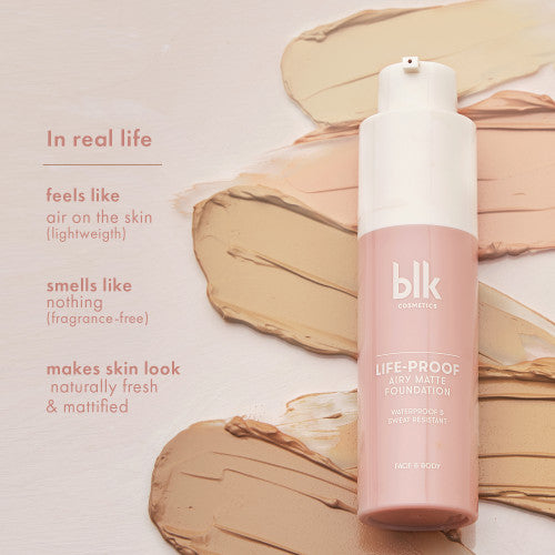 blk cosmetics Life-Proof Airy Matte Foundation Butterscotch