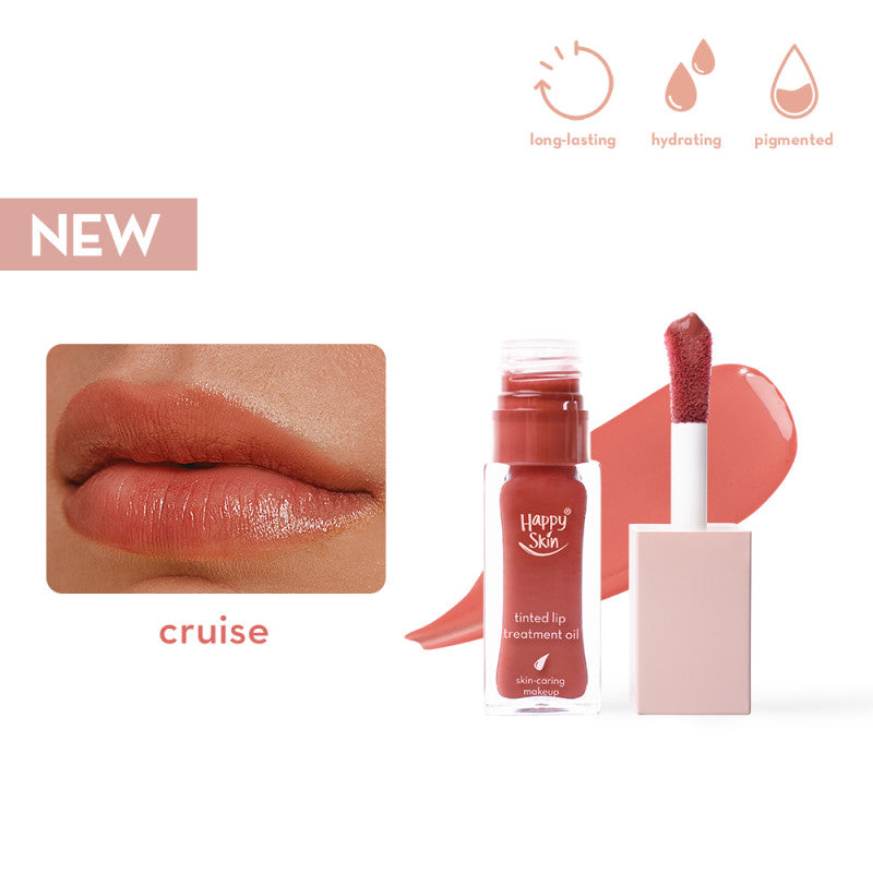 Happy Skin Second Skin Tinted Lip Treatment Oil In Cruise