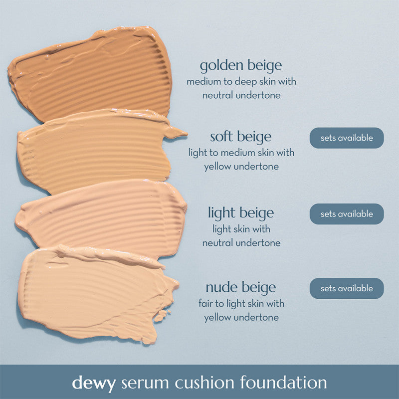 Happy Skin Dewy Serum Cushion Foundation in Golden Beige
