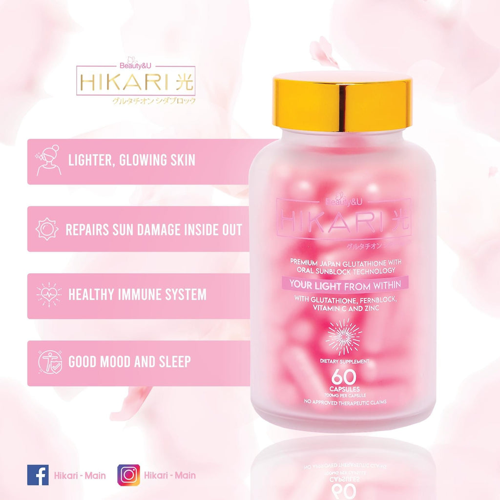 Hikari Premium Japan Glutathione with Oral Sunblock - LOBeauty | Shop Filipino Beauty Brands in the UAE