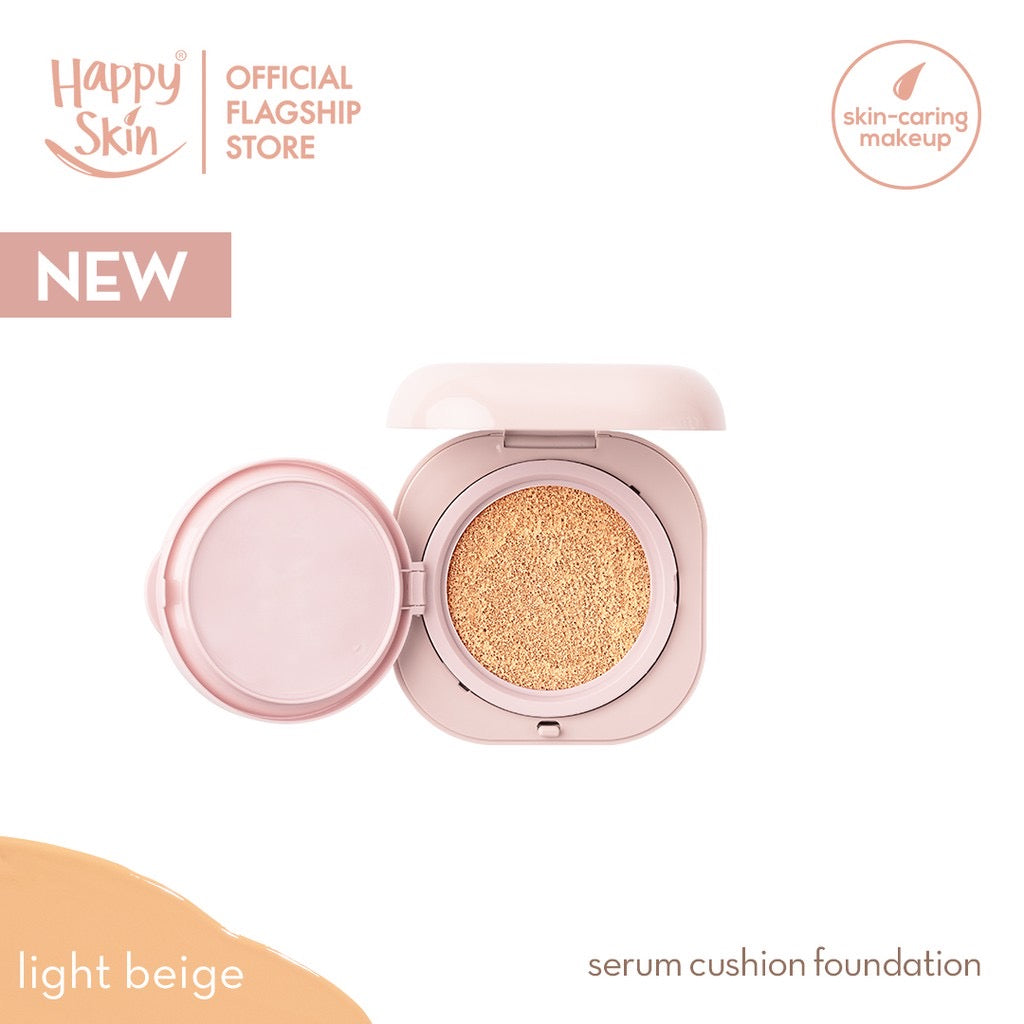 Happy Skin Second Skin Serum Cushion Foundation in Light Beige - LOBeauty | Shop Filipino Beauty Brands in the UAE