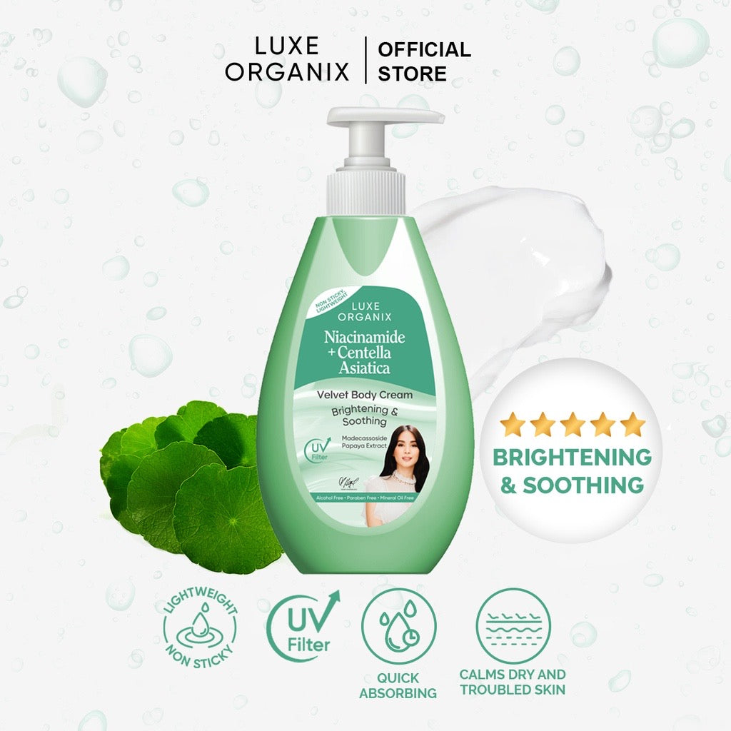 Luxe Organix Niacinamide + Cica Velvet Body Cream - LOBeauty | Shop Filipino Beauty Brands in the UAE