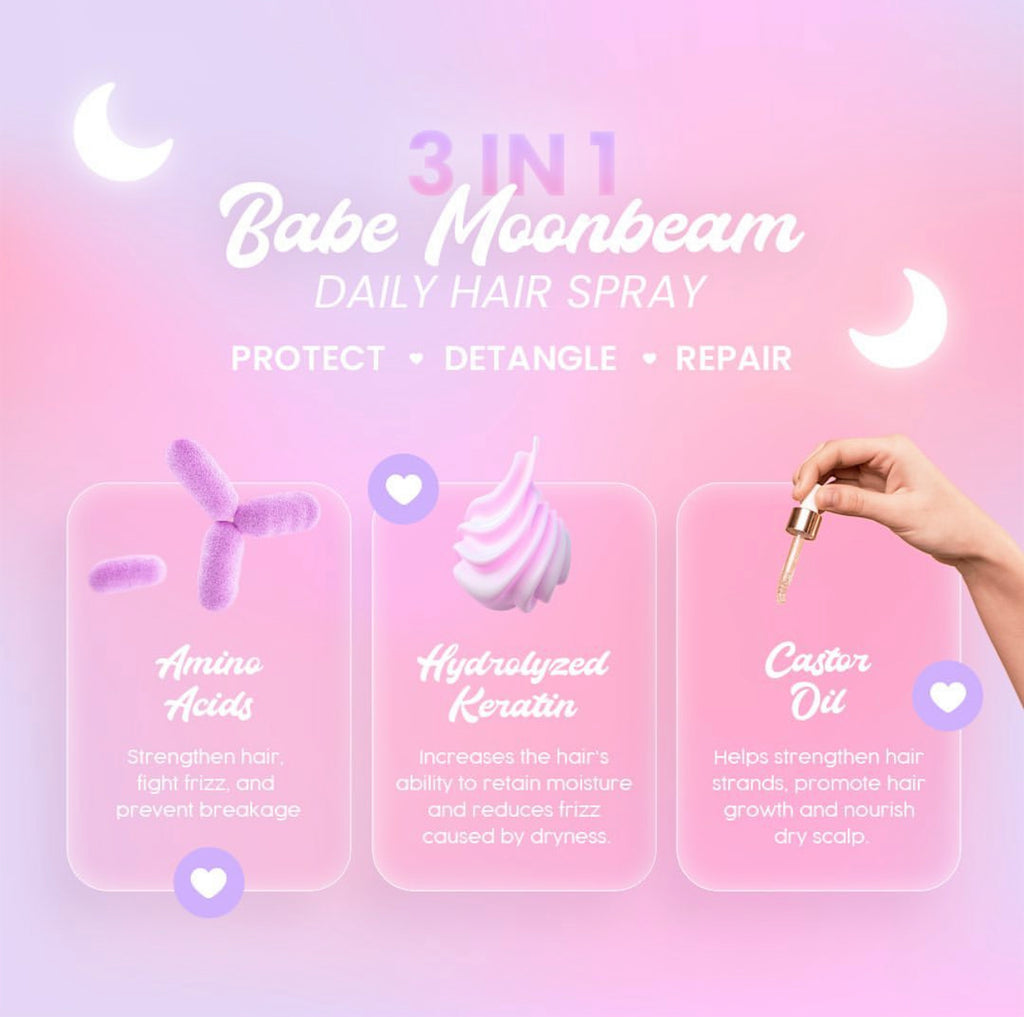 Babe Formula Moonbeam Daily Hair Spray - LOBeauty | Shop Filipino Beauty Brands in the UAE