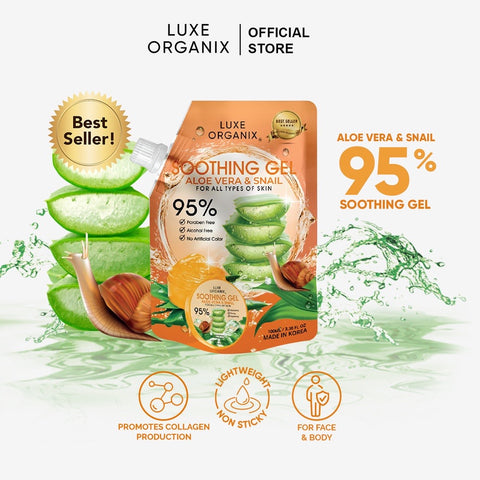 aloe vera 95 soothing gel Aloe Vera & Snail Soothing Gel 95% Travel Size | LOBeauty
