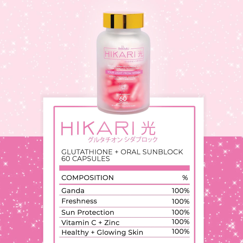 Hikari Premium Japan Glutathione with Oral Sunblock - LOBeauty | Shop Filipino Beauty Brands in the UAE