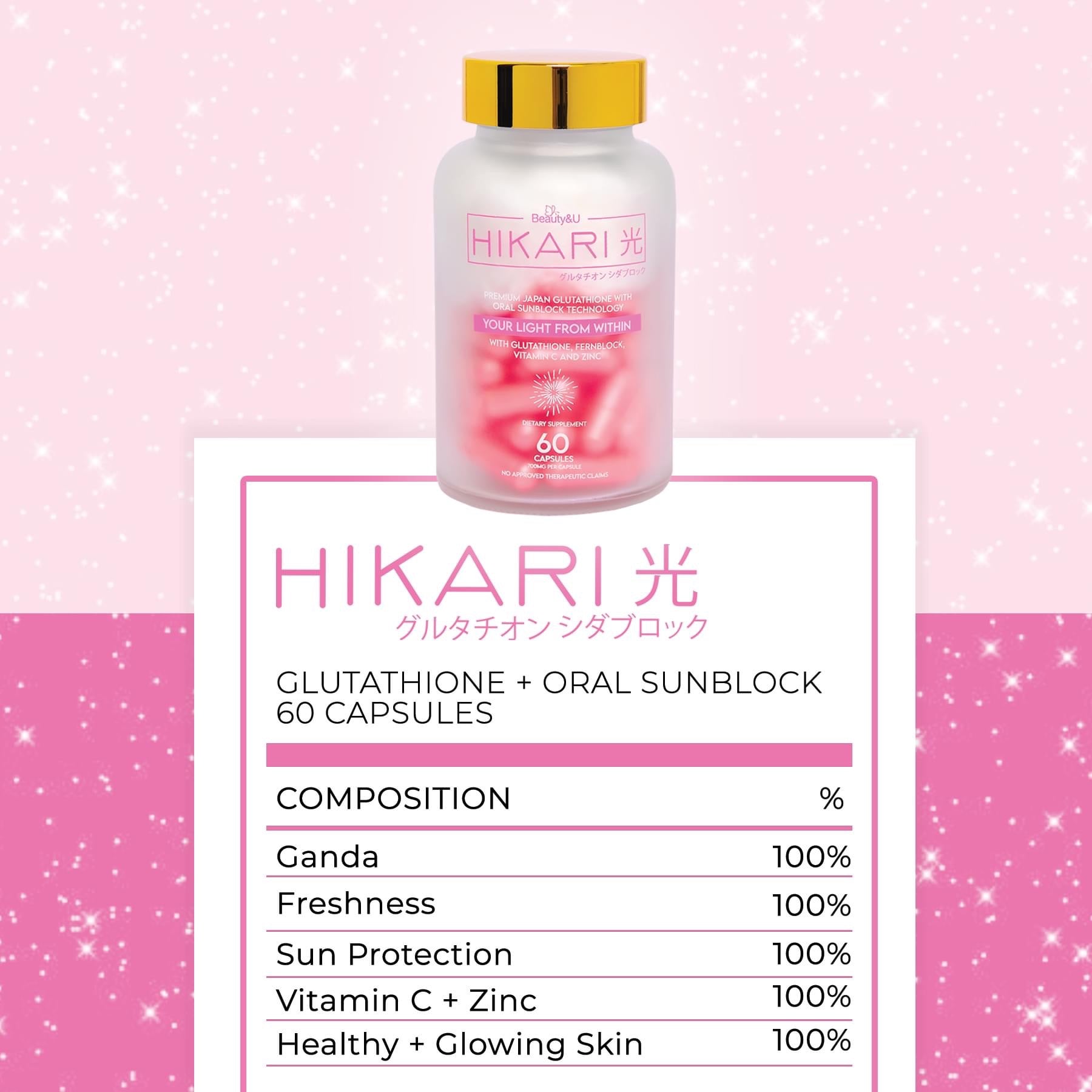 Hikari Premium Japan Glutathione with Oral Sunblock 60 Caps | LOBeauty | Shop Filipino Beauty Brands in the UAE Hikari Premium Japan Glutathione with Oral Sunblock 60 Caps | LOBeauty | Shop Filipino Beauty Brands in the UAE