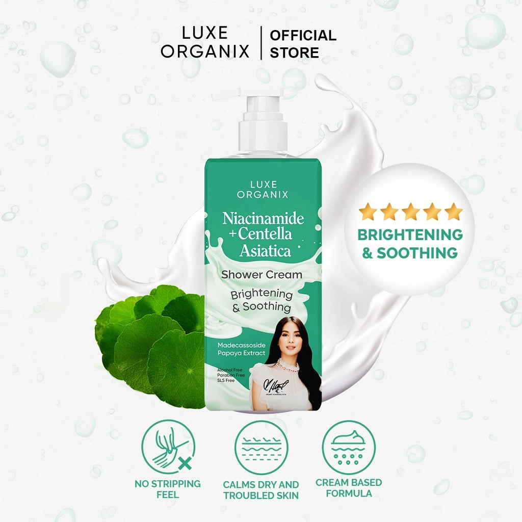 Luxe Organix Niacinamide +Centella Asiatica + Papaya Extract Shower Cream - LOBeauty | Shop Filipino Beauty Brands in the UAE