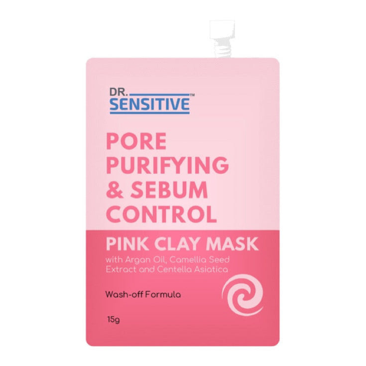 Dr. Sensitive Pore Purifying & Sebum Control Pink Clay Mask 15g - LOBeauty | Shop Filipino Beauty Brands in the UAE