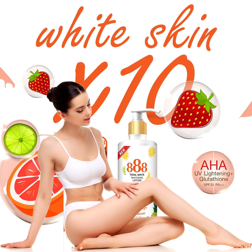 888 Total White Whitening Lotion SPF35 PA++ 250ml - LOBeauty | Shop Filipino Beauty Brands in the UAE