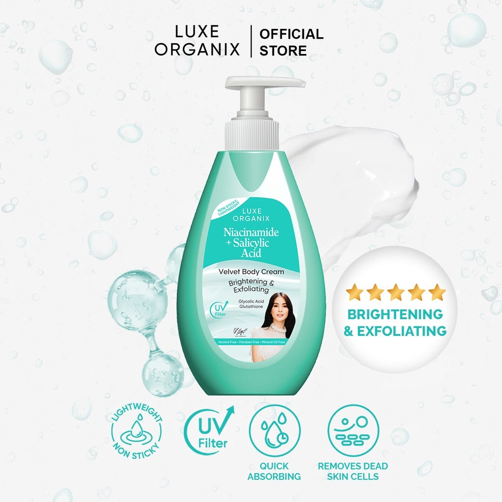 Luxe Organix Niacinamide + Salicylic Acid Velvet Body Cream - LOBeauty | Shop Filipino Beauty Brands in the UAE