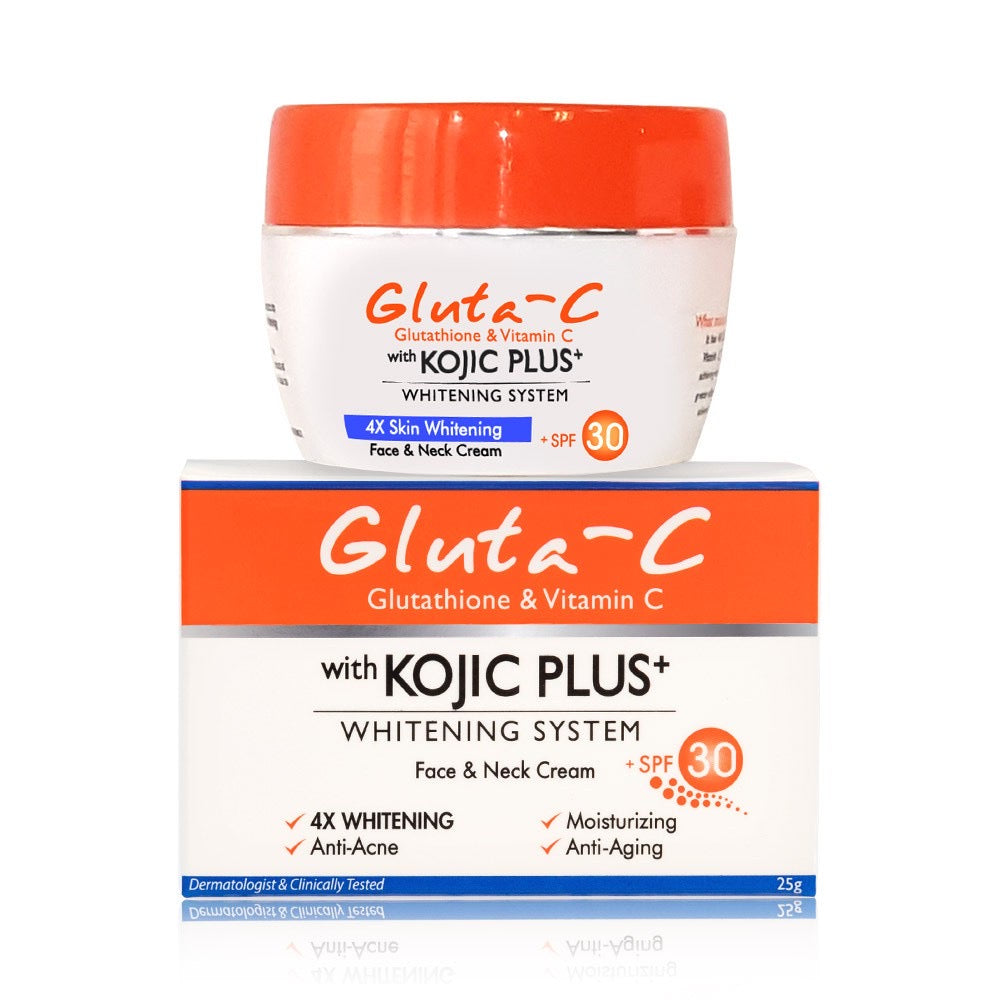 Gluta-C Kojic Plus+ Whitening Face and Neck Cream with SPF30 25g - LOBeauty | Shop Filipino Beauty Brands in the UAE