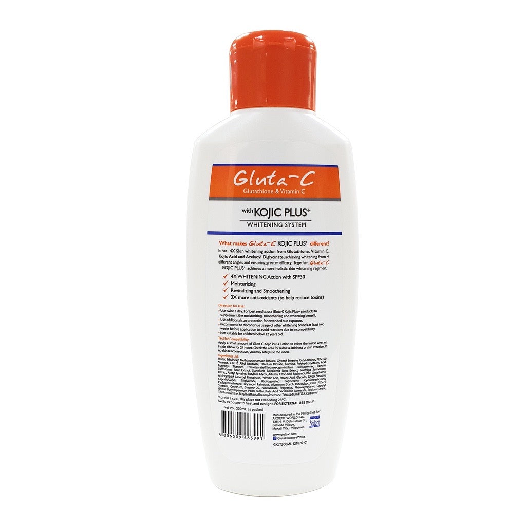 Gluta-C Kojic Plus+ Whitening Lotion with SPF30 300ml