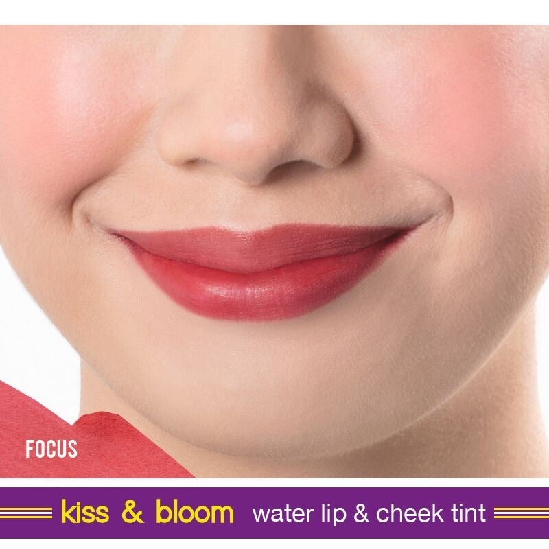 Happy Skin Kiss & Bloom Water Lip & Cheek Tint in Focus