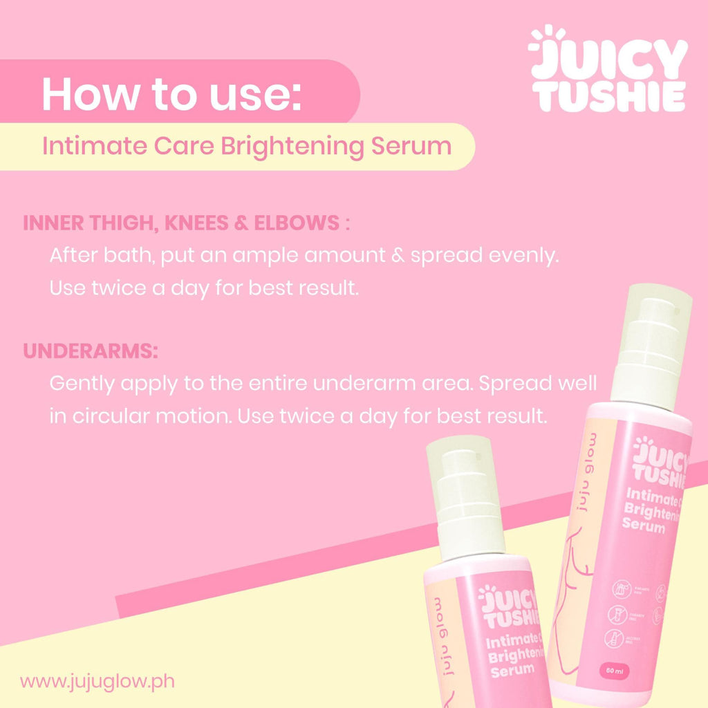 Juicy Tushie Brightening Butt Mask Scrub and Intimate Brightening Serum Bundle - LOBeauty | Shop Filipino Beauty Brands in the UAE