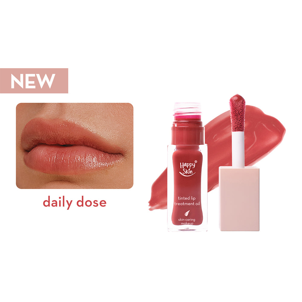 Happy Skin Second Skin Tinted Lip Treatment Oil in Daily Dose