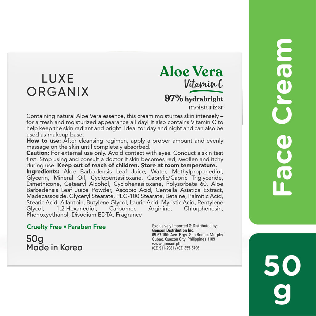 97% Aloe Vera All Day Moisture & Whitening Cream with Vitamin C