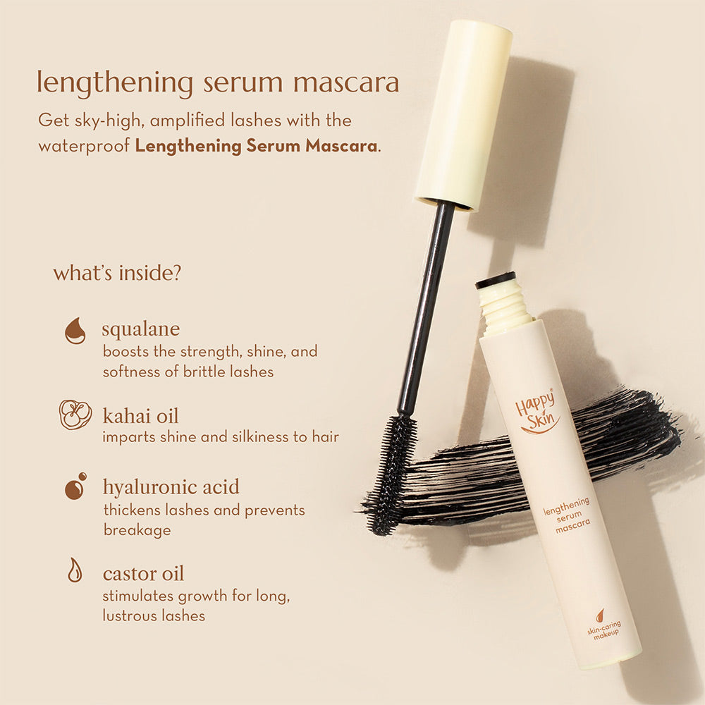 Happy Skin Second Skin Lengthening Serum Mascara