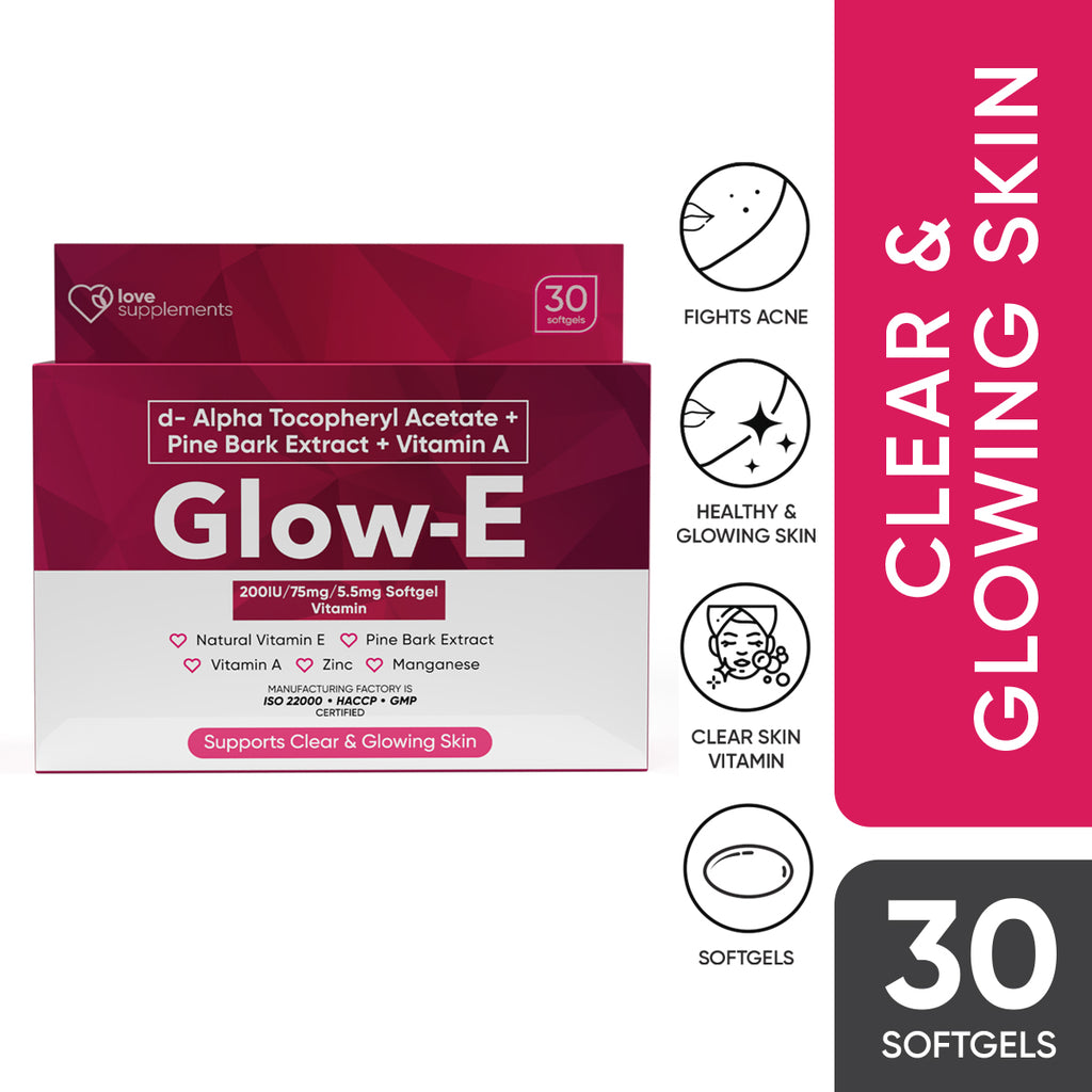 Love Supplements by Luxe Organix Glow-E (30 Softgels) - LOBeauty | Shop Filipino Beauty Brands in the UAE