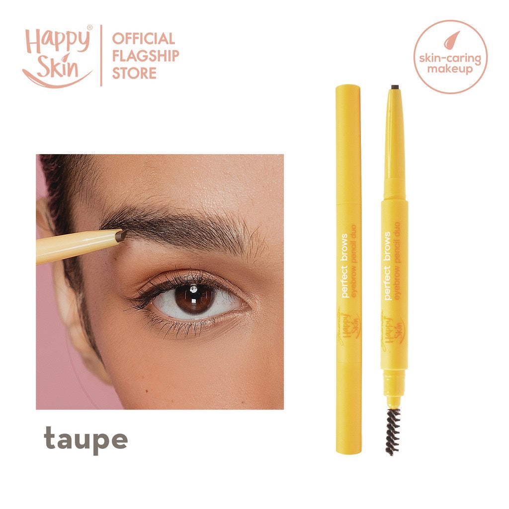 Happy Skin Perfect Brows Eyebrow Pencil Duo in Taupe - LOBeauty | Shop Filipino Beauty Brands in the UAE