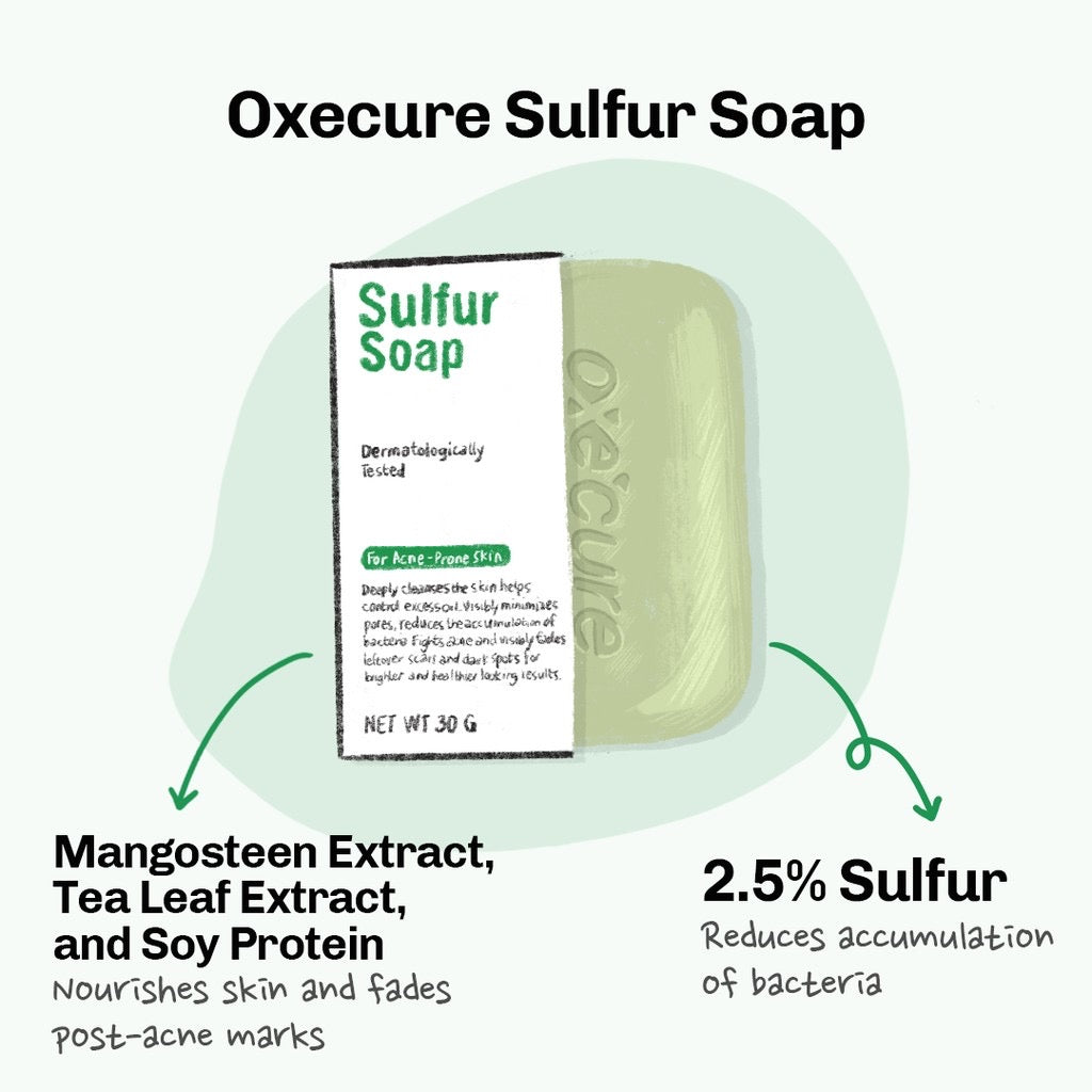Oxecure Sulfur Soap - LOBeauty | Shop Filipino Beauty Brands in the UAE
