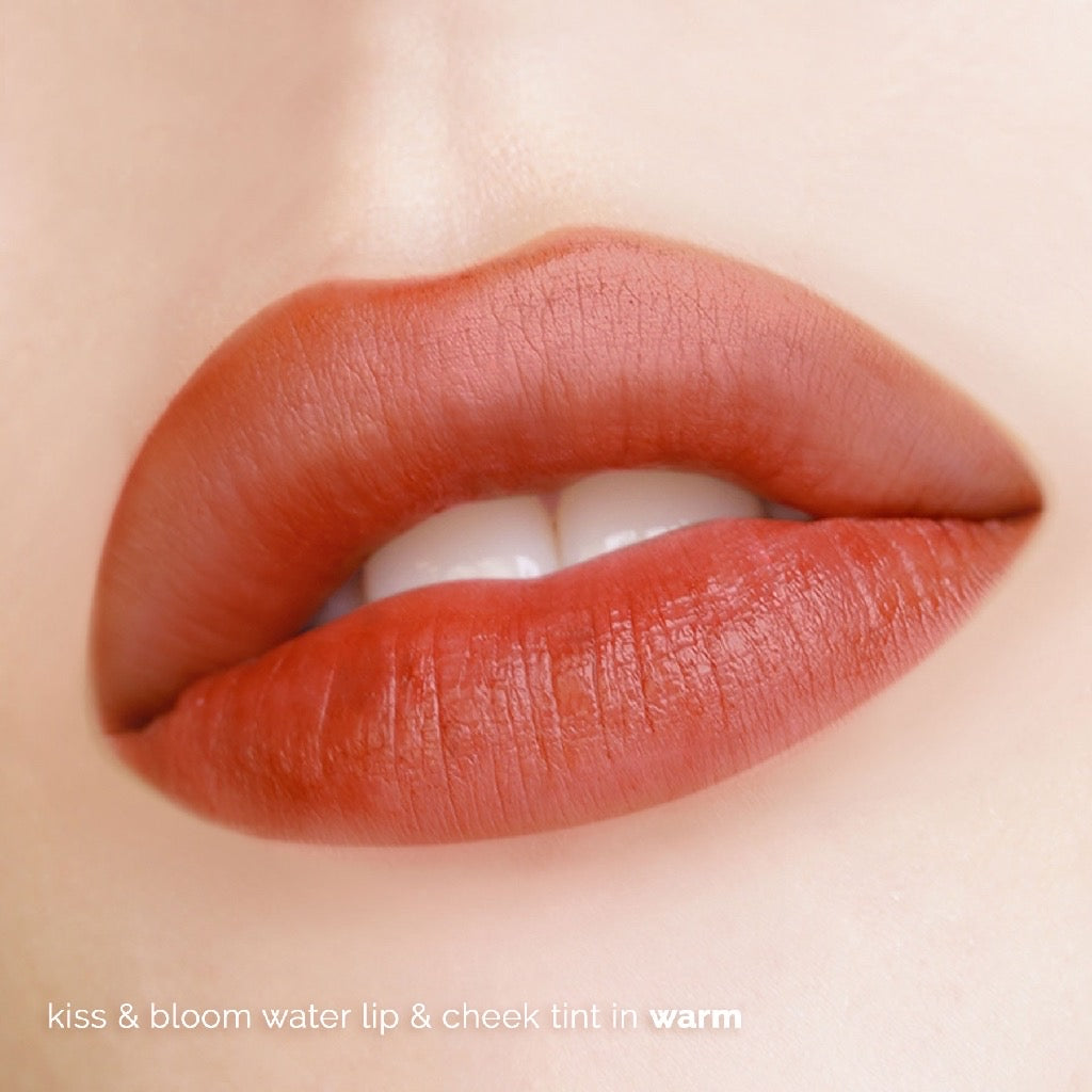Happy Skin Kiss & Bloom Water Lip & Cheek Tint in Warm