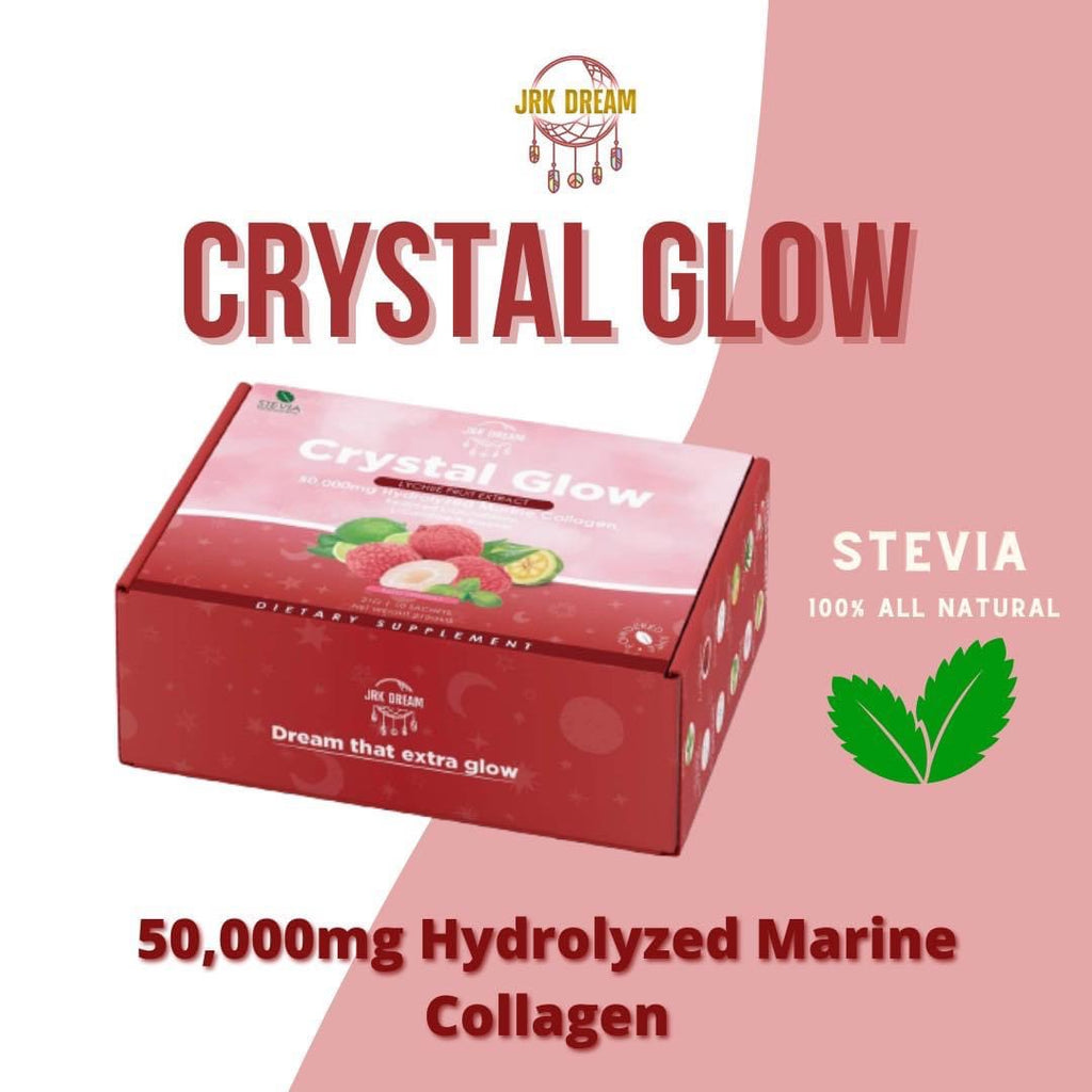 Crystal Glow Collagen Drink 50,000mg Collagen Lychee Flavor - LOBeauty | Shop Filipino Beauty Brands in the UAE