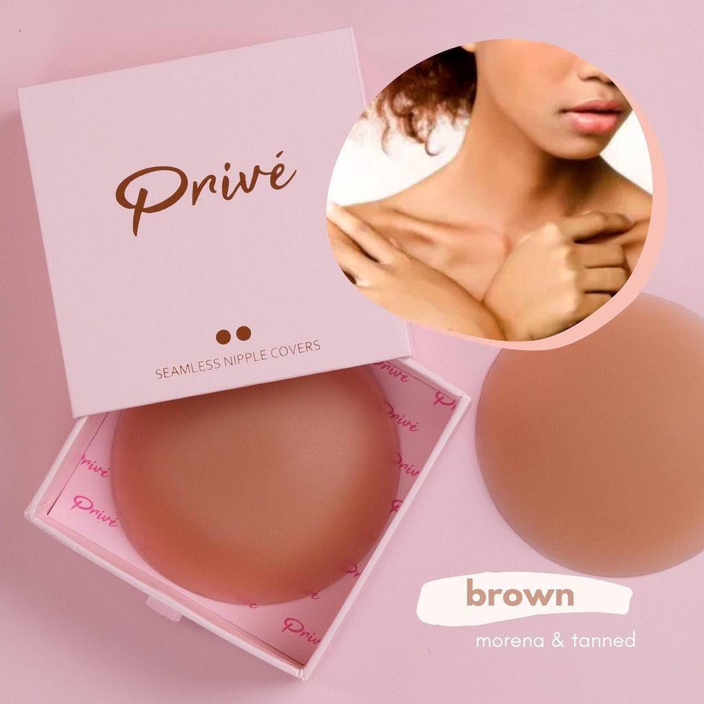 Privé Seamless Nipple Cover in Brown - LOBeauty | Shop Filipino Beauty Brands in the UAE