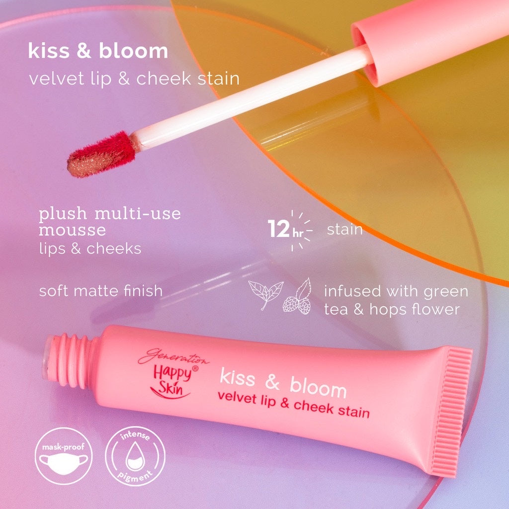 Generation Happy Skin Kiss & Bloom Velvet Lip & Cheek Stain in Preppy - LOBeauty | Shop Filipino Beauty Brands in the UAE